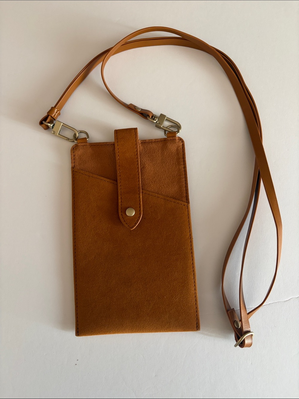 heyday Tan Crossbody Phone Pouch
